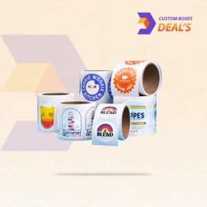 Personalized package labels with custom logo and business details