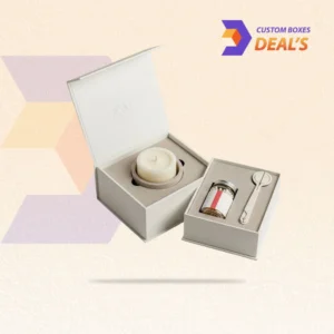 Branded candle neck boxes with personalized artwork for retail and promotional use