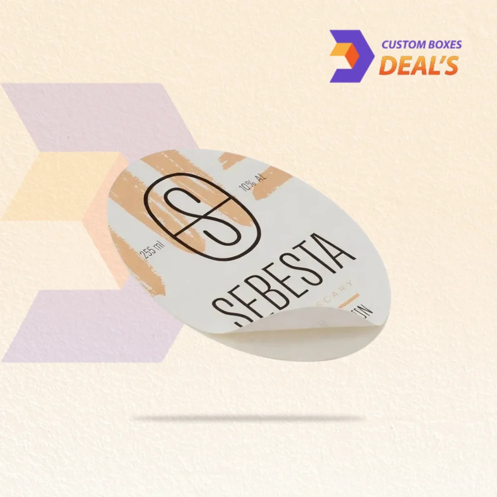 Branded cosmetic labels for skincare bottles, jars, and retail packaging