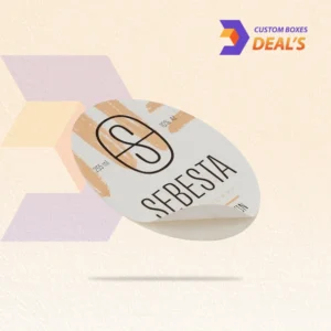 Branded cosmetic labels for skincare bottles, jars, and retail packaging