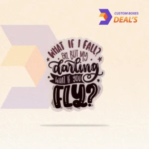 Custom inspirational stickers with encouraging words and decorative designs