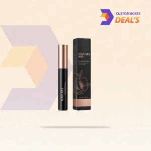 Custom printed mascara boxes with professional logo branding for beauty and cosmetic brands
