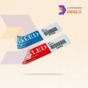 Printed tamper evident security strips for sealed product packaging