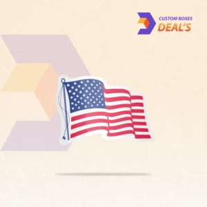 Custom USA flag stickers for laptops bottles cars and packaging