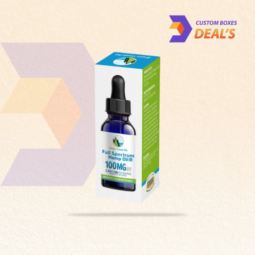 Pet CBD Oil Boxes with premium packaging design for CBD oil products for pets