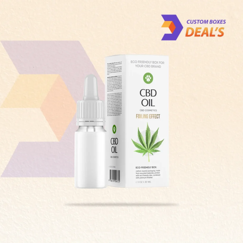 Premium CBD Oil Boxes with luxury packaging design for high-quality CBD oil products