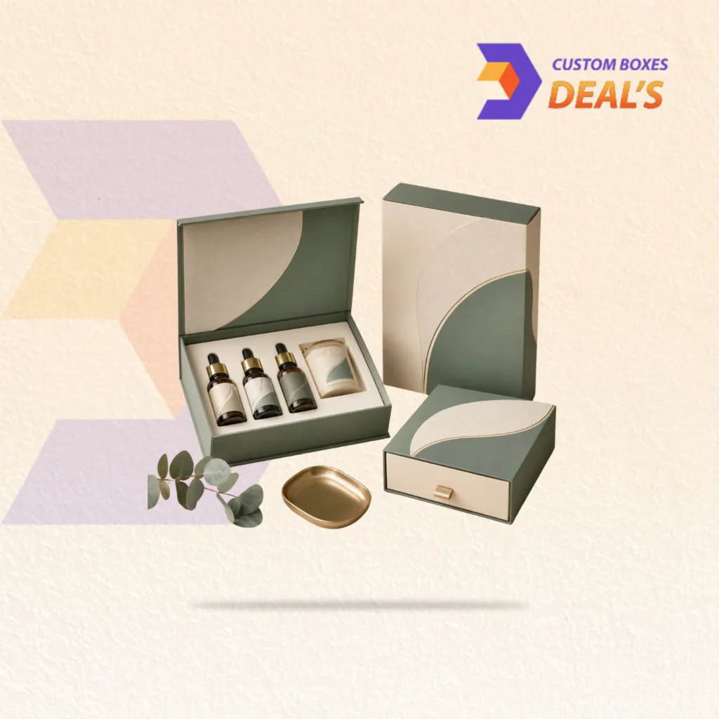 Branded wellness product packaging designed for supplements, skincare, and personal care items