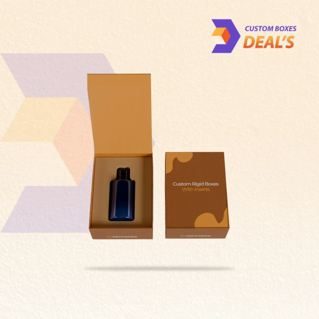 Premium printed boxes with inserts offering branding, protection, and elegant product packaging solutions.