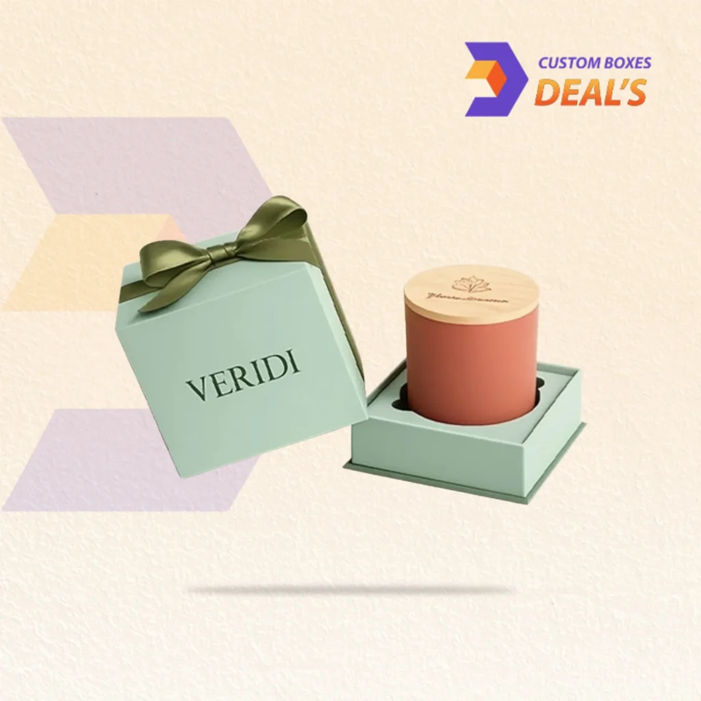 Branded candle gift boxes with lids for wholesale collections and special occasions