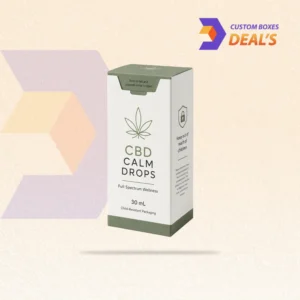 Branded paperboard CBD boxes with a child resistant opening mechanism