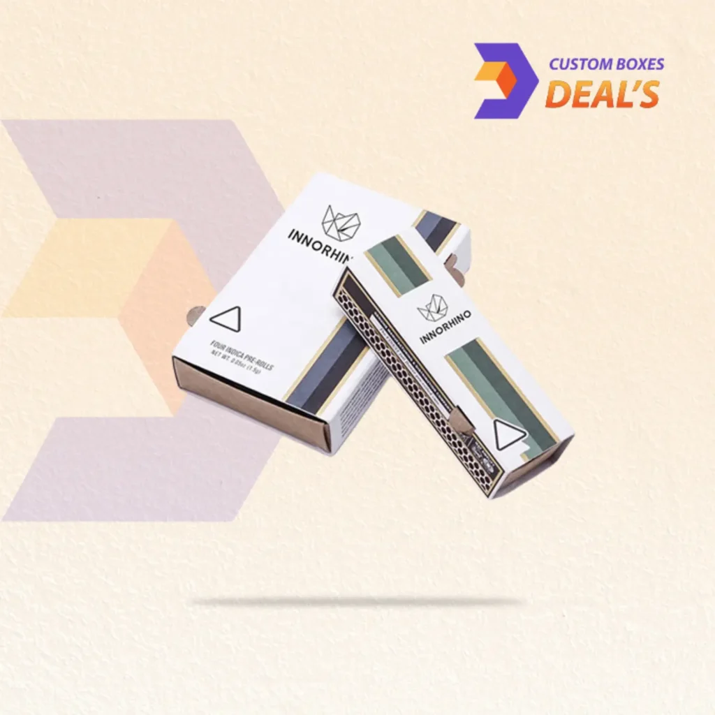 Custom printed child resistant pre roll boxes made for branded packaging and reliable product protection