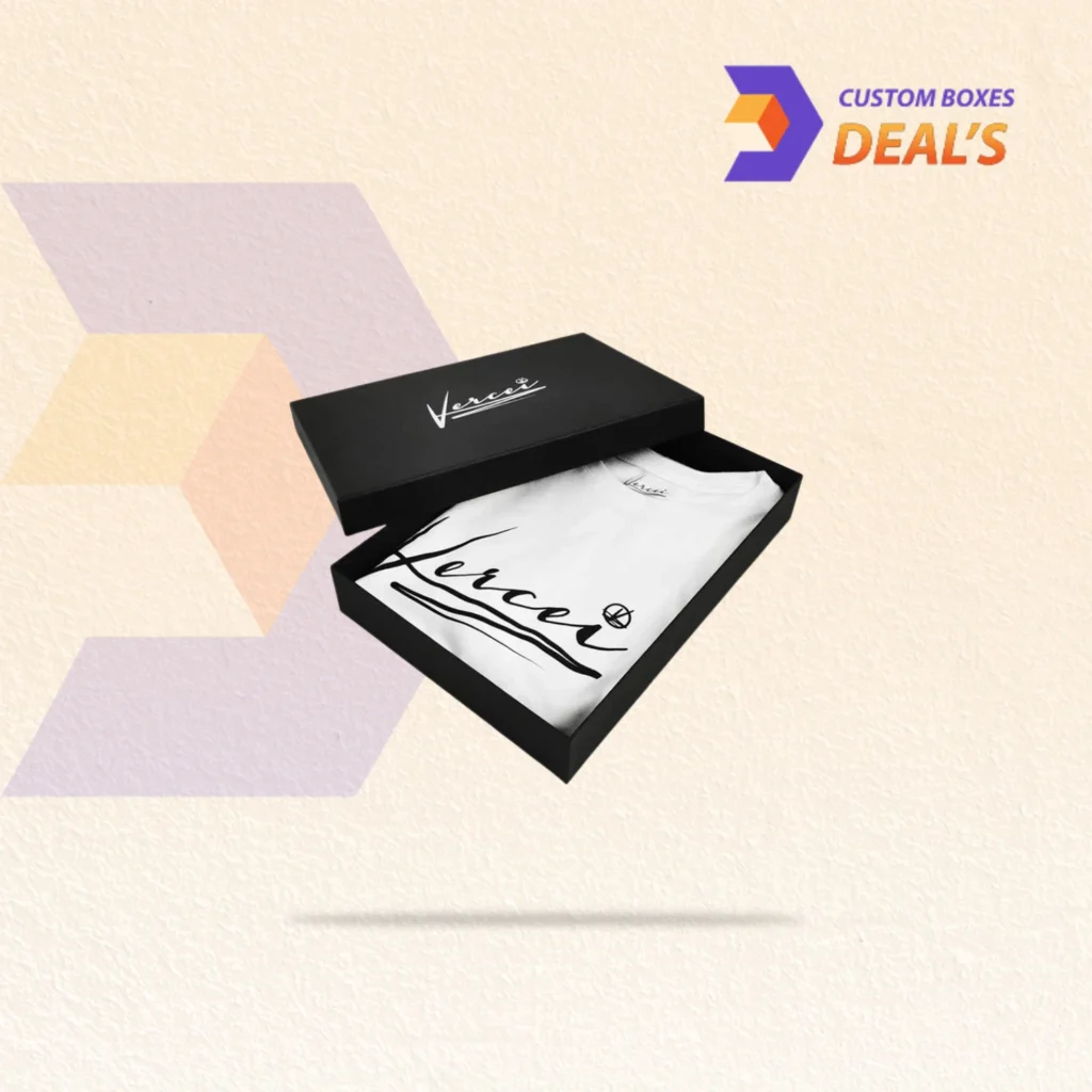 Custom retail garment boxes designed to protect clothing products and create an attractive shelf presentation.