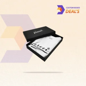 Custom retail garment boxes designed to protect clothing products and create an attractive shelf presentation.