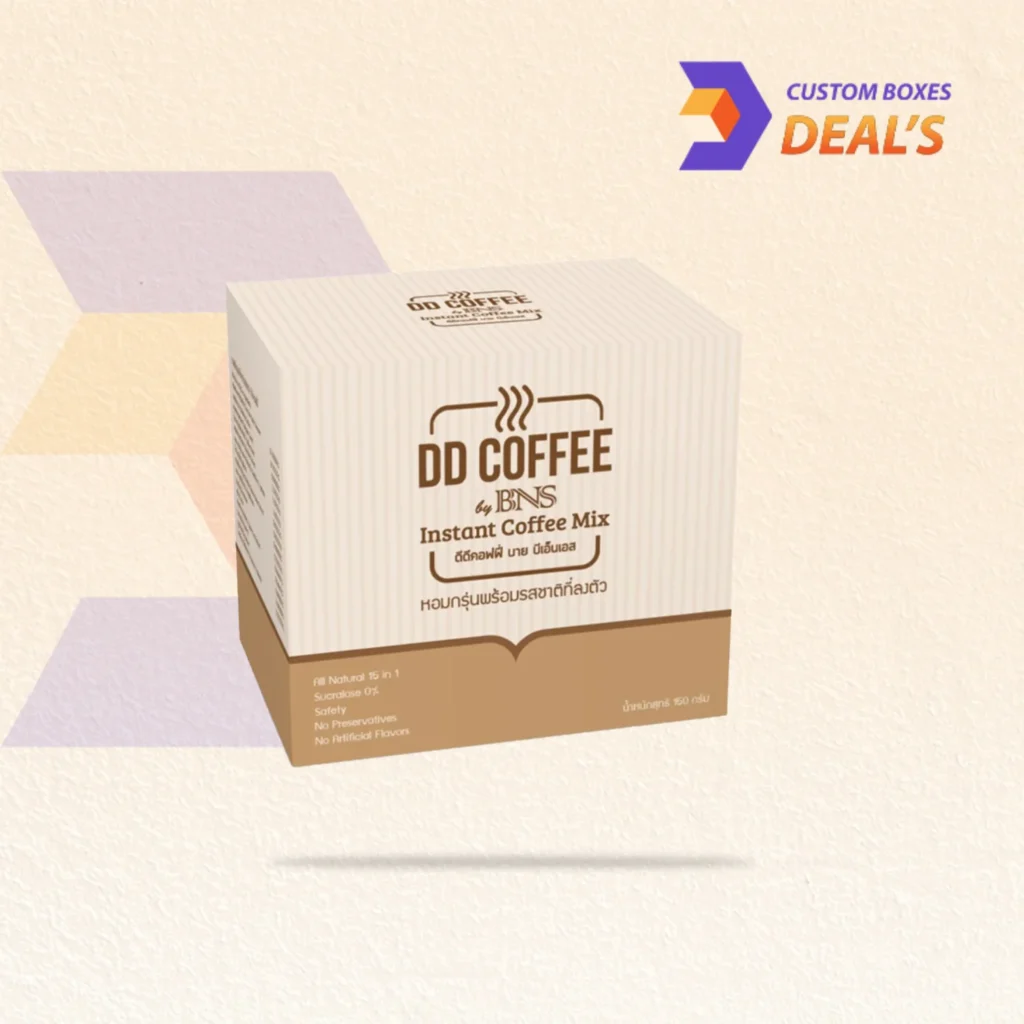 Durable slimming coffee boxes designed for attractive product presentation and branding