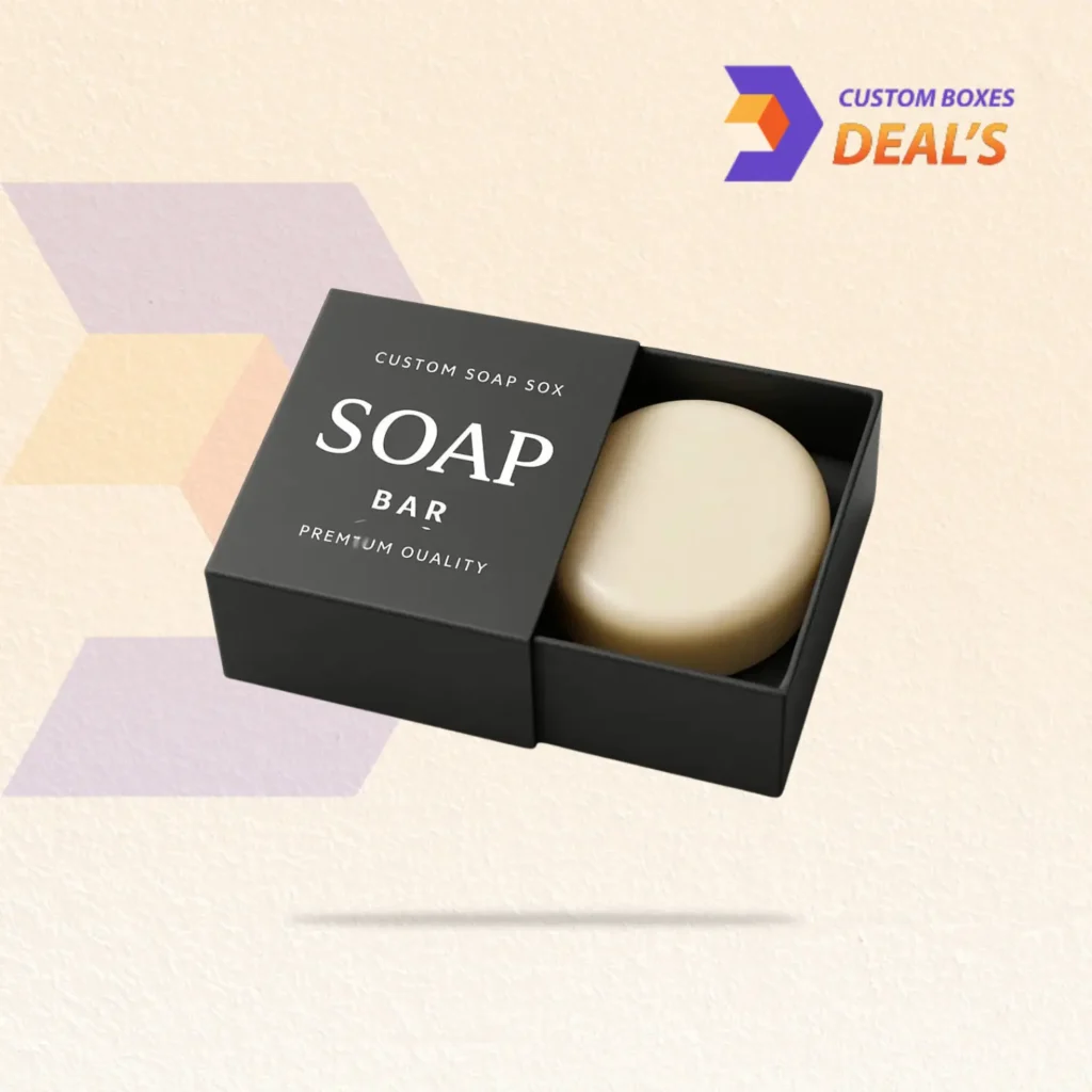 Square soap boxes with custom packaging design for handmade soap products