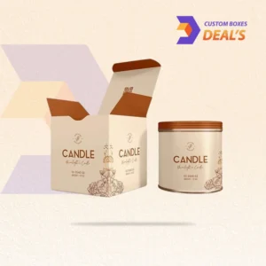 Branded standard-size candle box for wholesale collections and gift displays