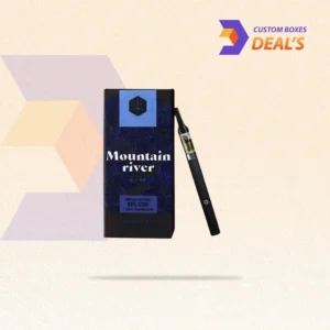 Printed straight tuck end box designed for professional vape cartridge retail presentation