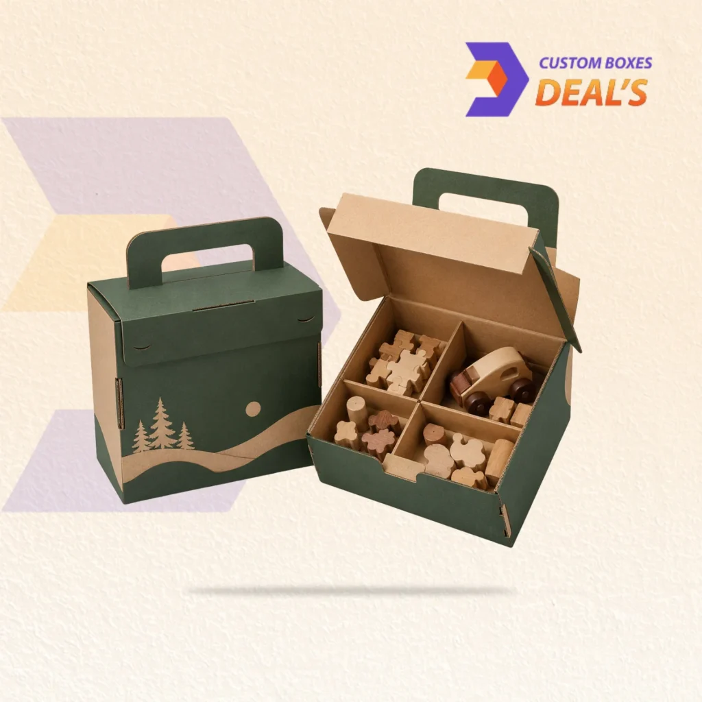 Premium handled toy packaging box for kids toys, games, and gift items