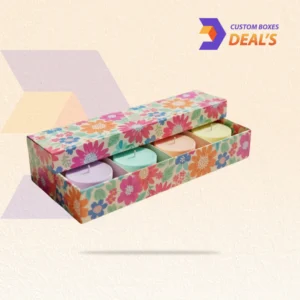 Printed sleeve packaging with an inner candle tray for premium gifting and product presentation