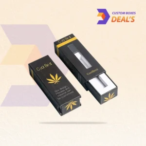 Wholesale packaging for vape cartridges featuring custom artwork and protective box construction