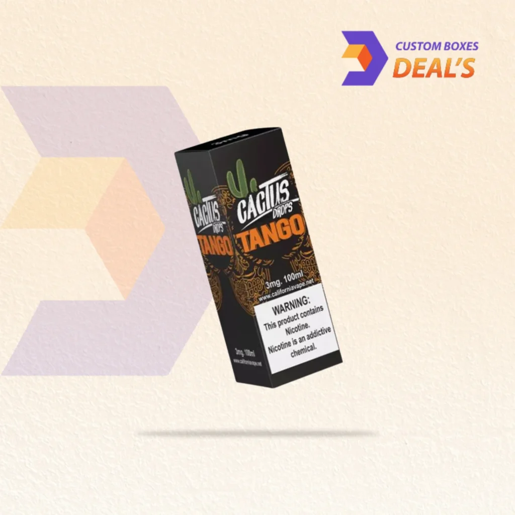 Color-coded vape flavor packaging boxes designed to organize multiple e-liquid varieties