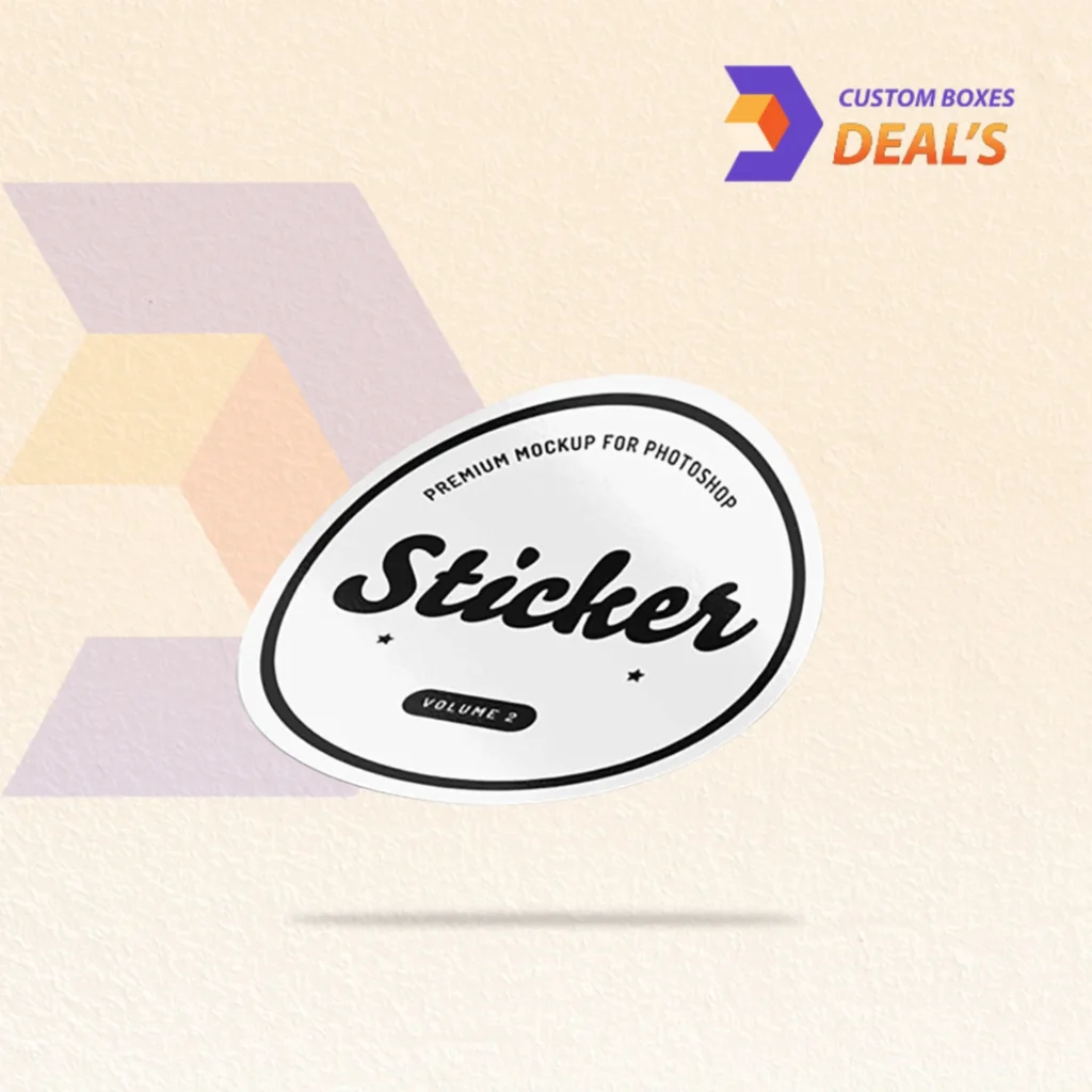 Branded vinyl stickers with detailed full-color printing for promotional use