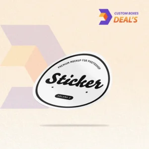 Branded vinyl stickers with detailed full-color printing for promotional use