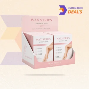 Durable wax strips display trays for professional beauty and skincare packaging