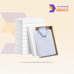 White apparel boxes for professional clothing packaging and retail presentation