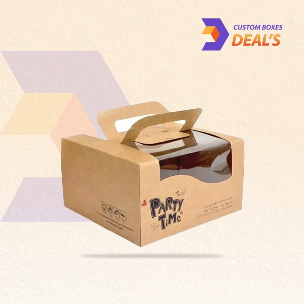 Wholesale kraft cake boxes available in custom sizes, styles, and premium finishes.