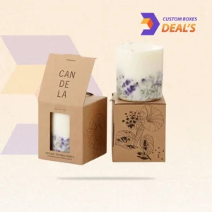 Wholesale kraft candle boxes with custom sizing for small business product lines