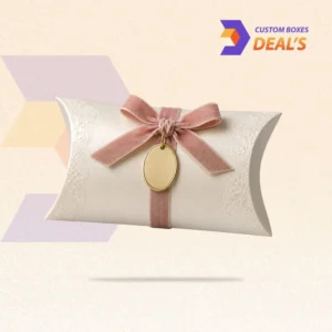 Branded pillow gift boxes for attractive packaging of small gifts and retail items