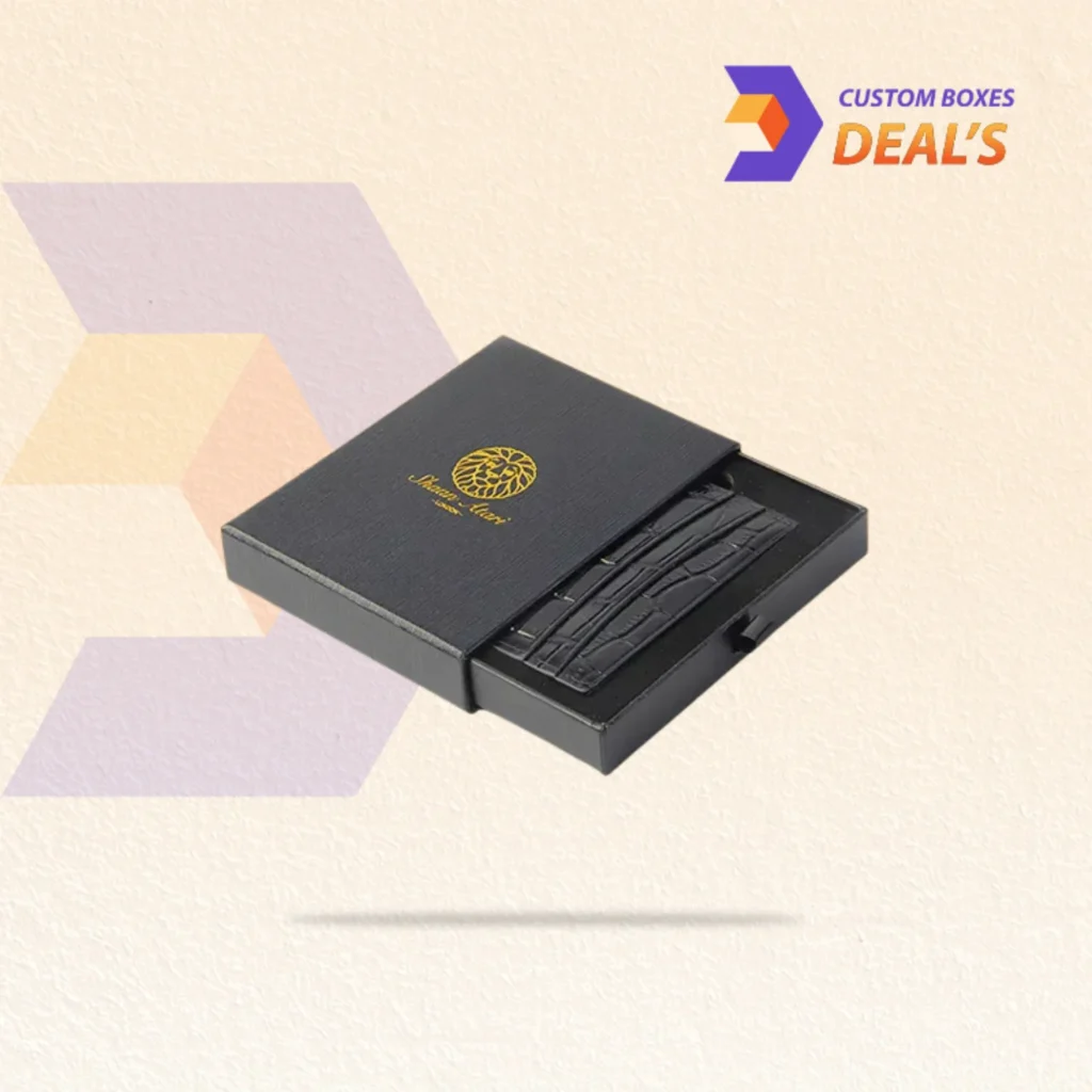Custom printed boxes that keep wallets organized and protected during presentation, storage and delivery.