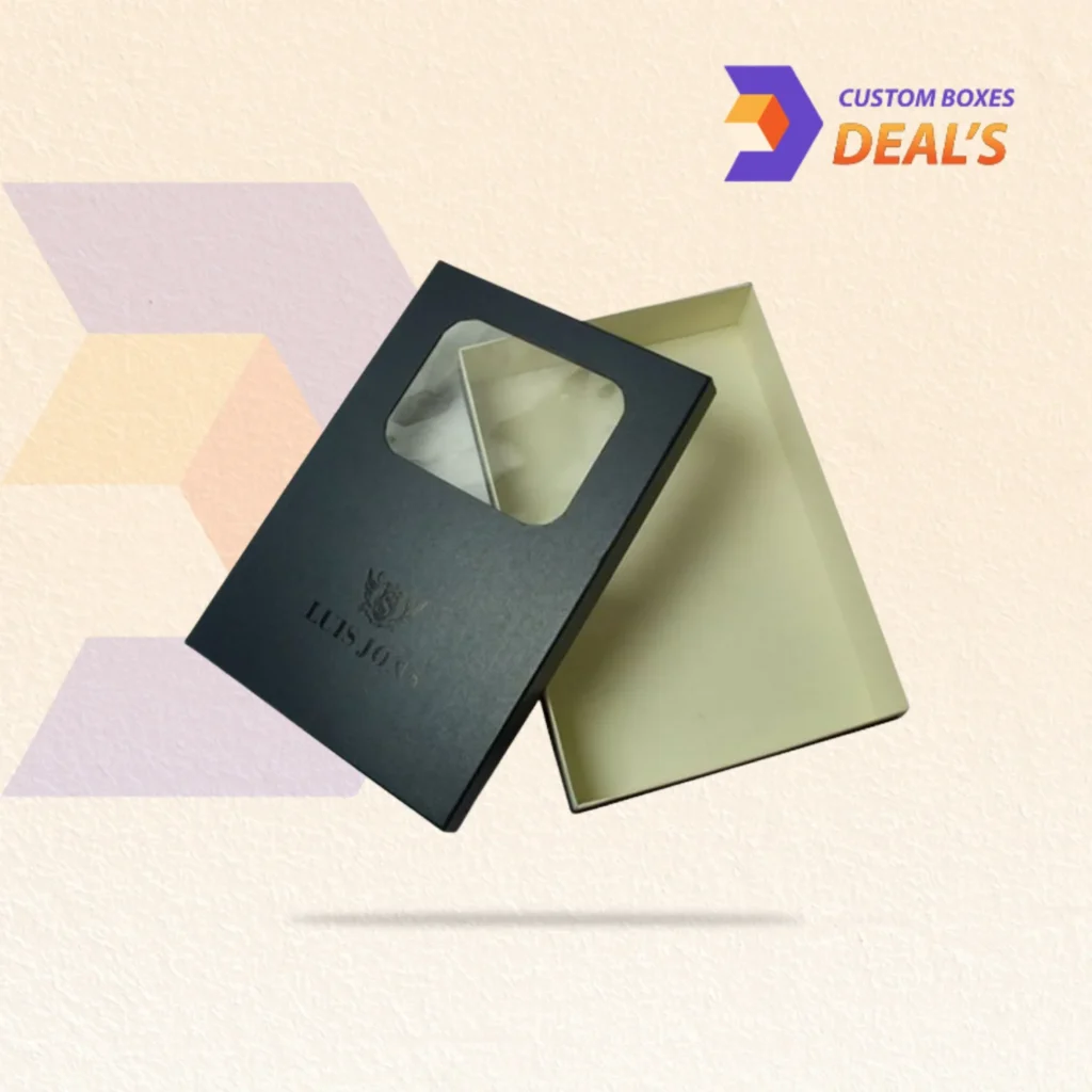 Window apparel boxes designed for professional clothing packaging and product display