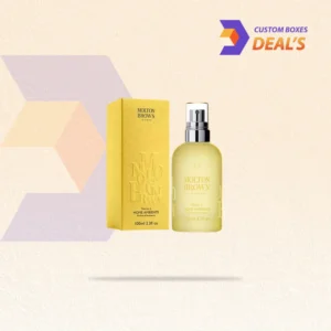 Luxury yellow fragrance boxes created for elegant bottle presentation and a memorable branded unboxing experience.