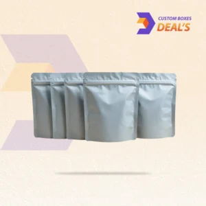 High-quality Clear and White Mylar Bags with resealable closure for long-lasting freshness.