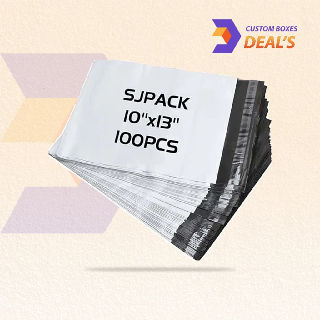 Lightweight 10 x 13 poly mailers for secure packaging and mailing