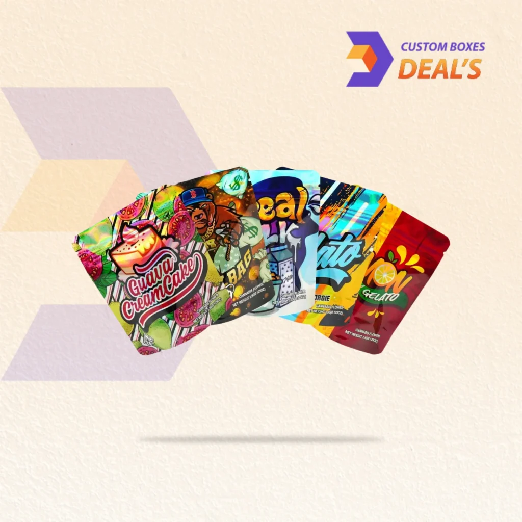 3D Mylar bags with unique design for premium product packaging