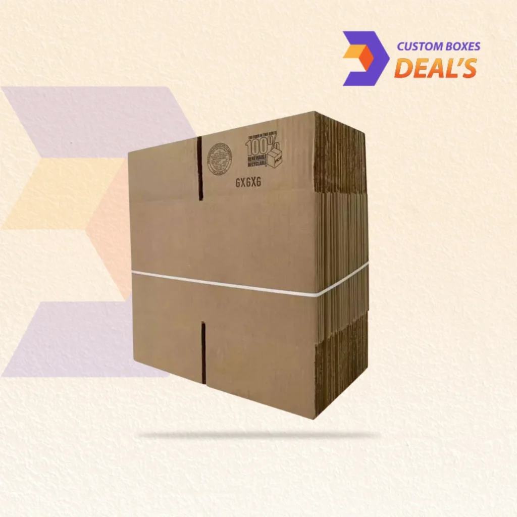 Sturdy 6x6x6 shipping box made for safe storage and product transportation
