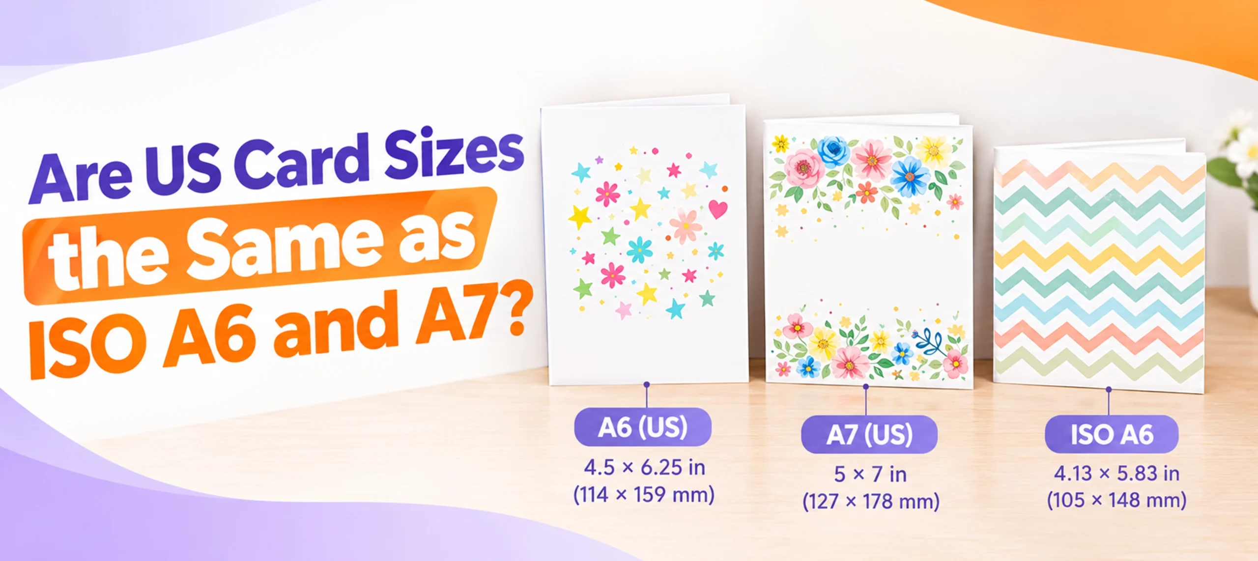 Are US Card Sizes the Same as ISO A6 and A7