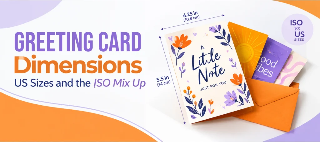 Greeting Card Dimensions US Sizes and the ISO Mix Up