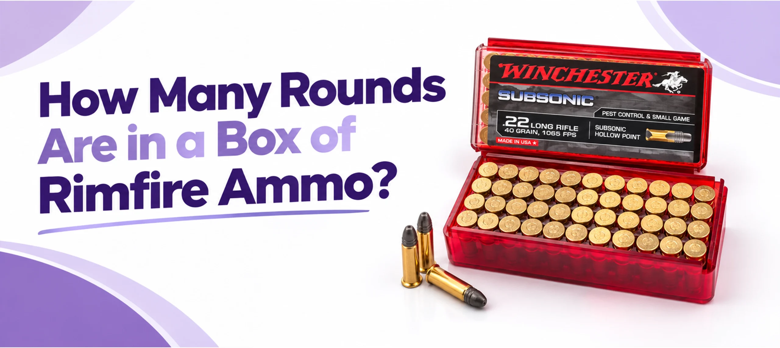 How Many Rounds Are in a Box of Rimfire Ammo