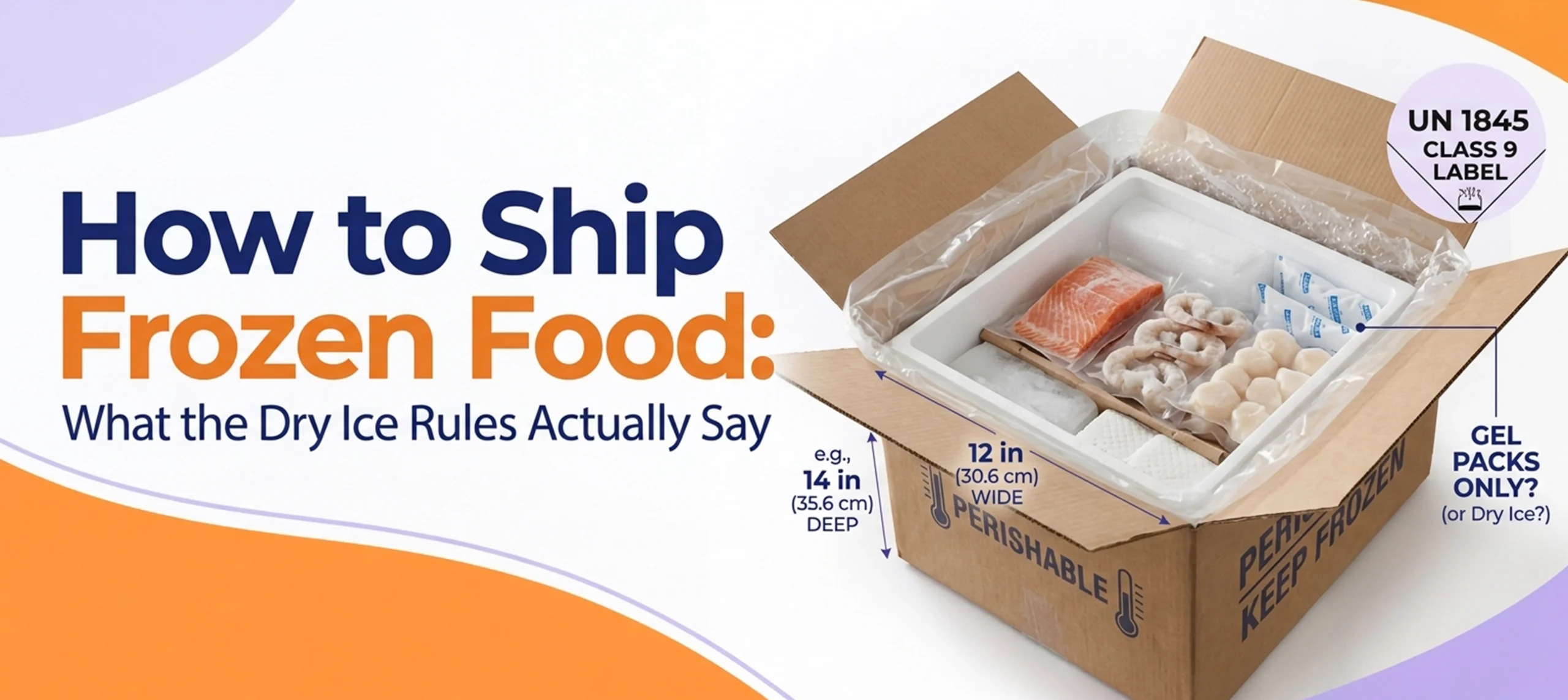 How to Ship Frozen Food: What the Dry Ice Rules Actually Say