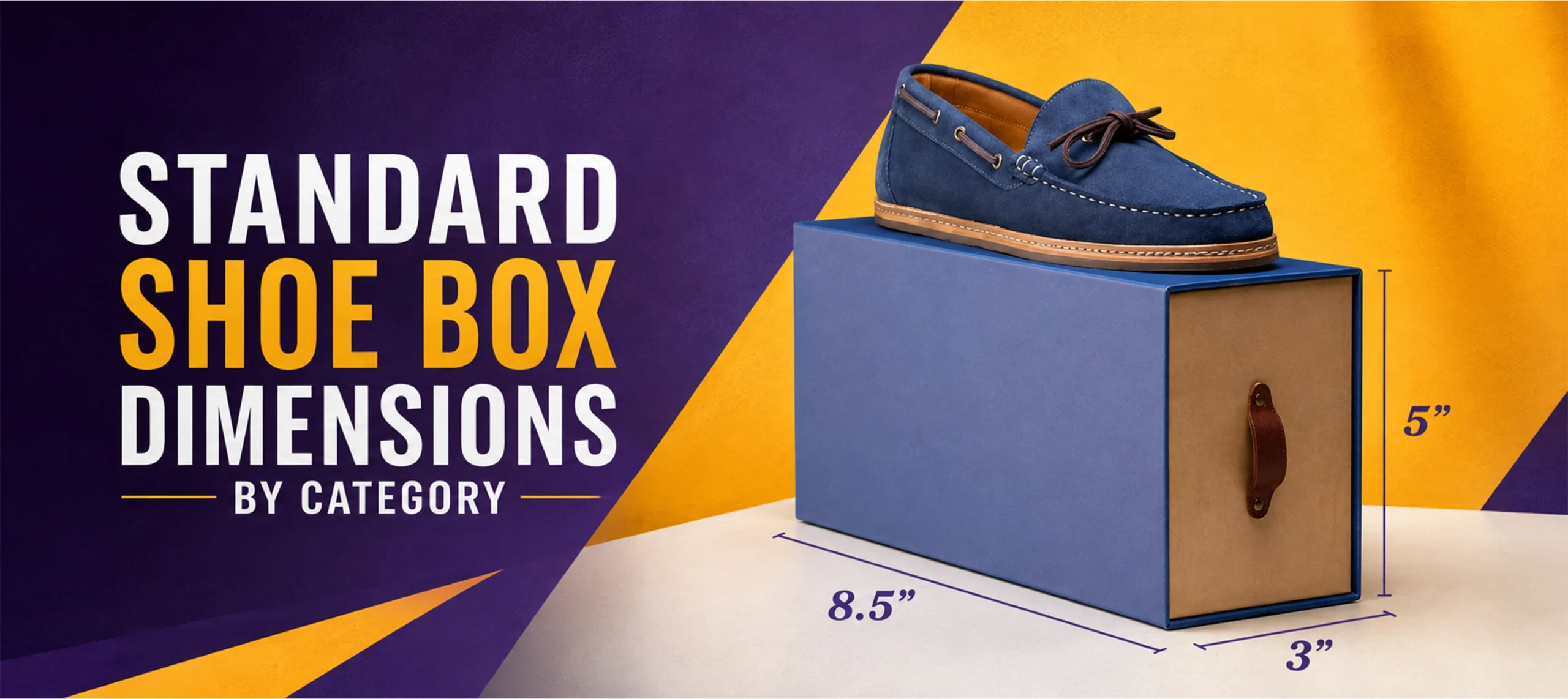 Standard Shoe Box Dimensions by Category