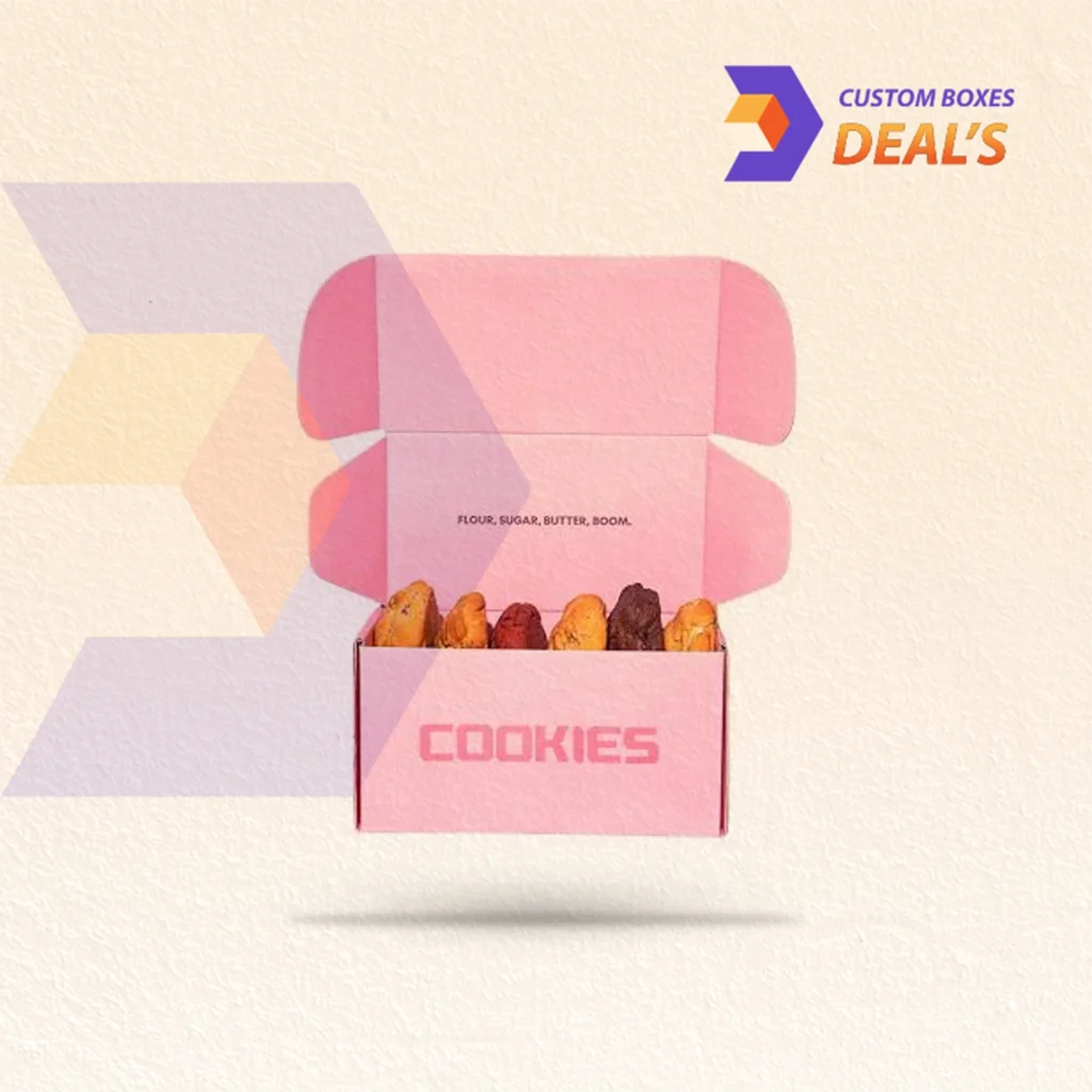 Cookie mailer boxes designed for secure bakery product shipping