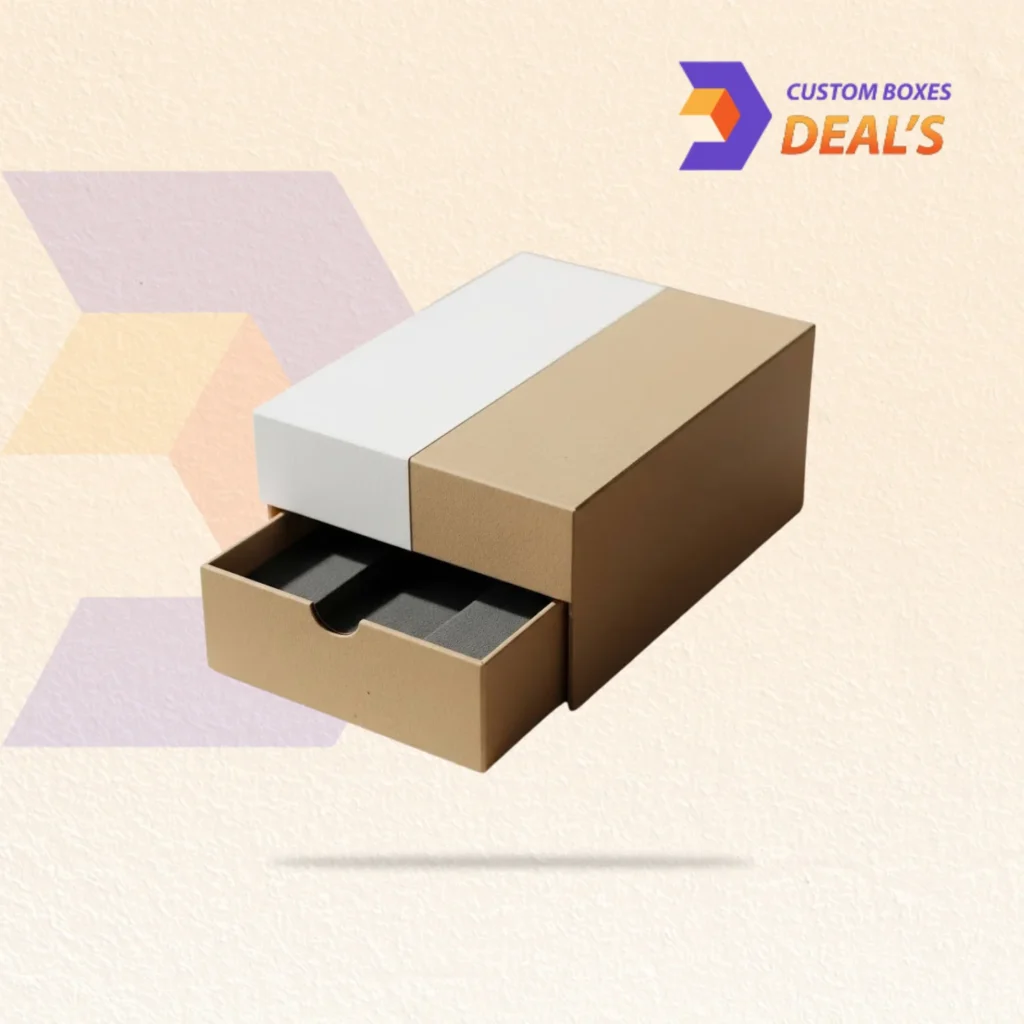 Custom Rigid Drawer Box with Thumb Notch for Premium Packaging