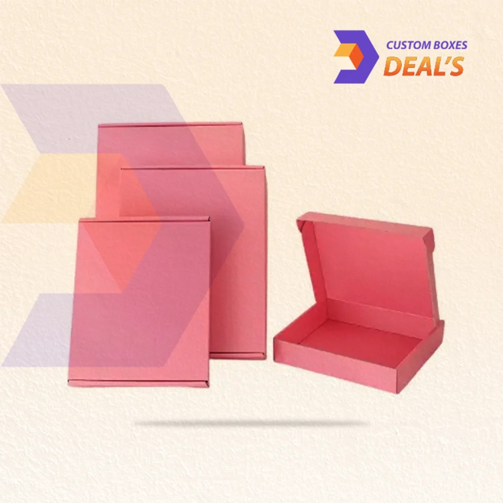 Blank mailer boxes for simple product packaging and shipping