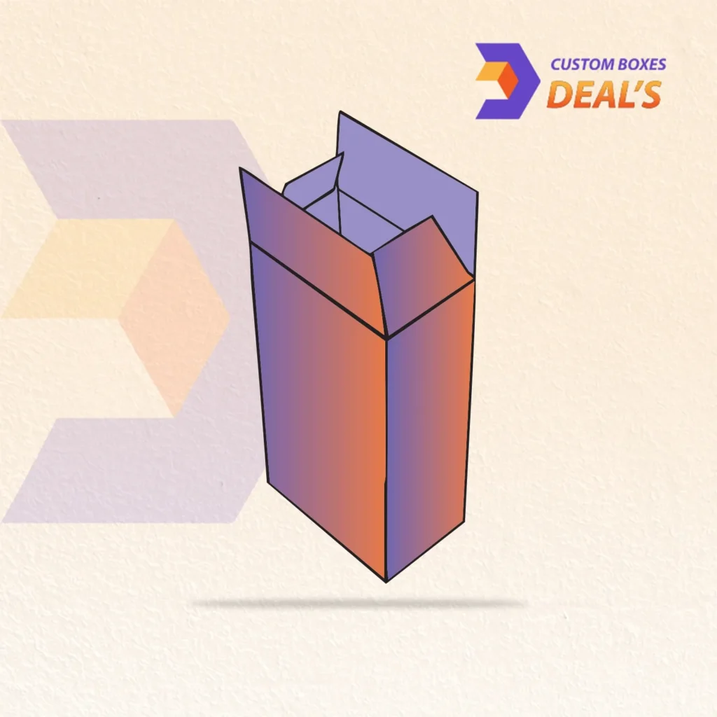 Branded seal end carton with an automatic locking bottom