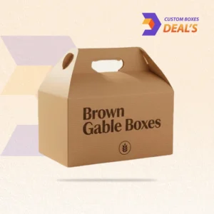 Brown Gable Boxes for Natural Product Packaging