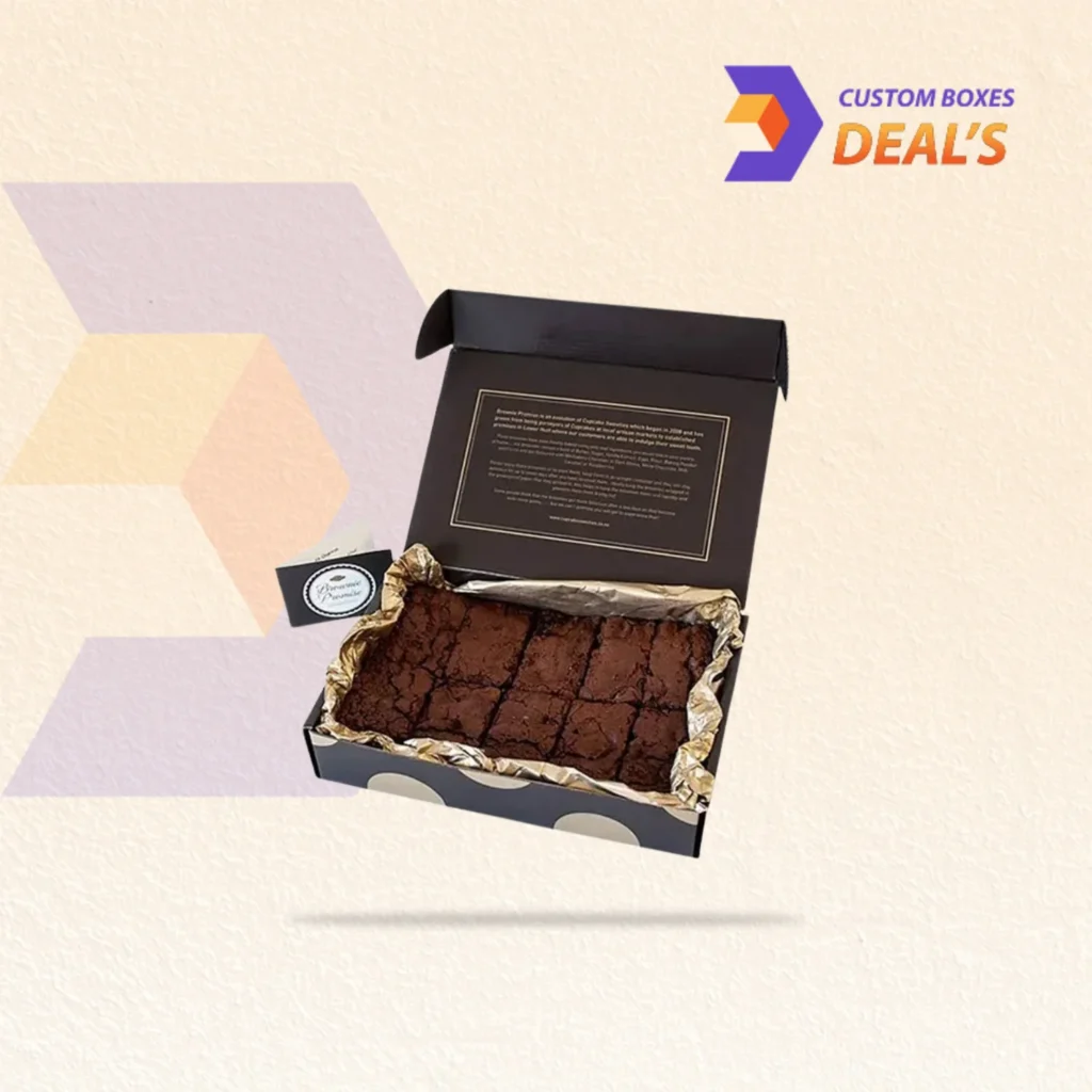 Brownie Packaging Boxes for Fresh Dessert Presentation